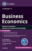 Taxmann's Business Economics (Economics) ? Topic-wise presentation of concepts in lucid & straightforward language | CA-Foundation | New Syllabus | Paper 4 | May/Nov. 2022 Exams [Paperback] Dr. P.M. Salwan and CA Priyanka Jindal