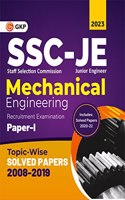 SSC : Junior Engineer Paper I - Mechanical Engineering - Topic-Wise Solved Papers 2008-2019 (Latest paper included 2020 - 2022) by GKP