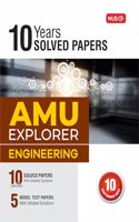 MTG AMU Explorer For Engineering Entrance Exam 2024 - 10 Previous Years Solved Questions Papers with 5 Model Test Papers MTG Editorial Board