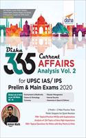 Disha 365 Current Affairs Analysis Vol. 2 for UPSC IAS/ IPS Prelim & Main Exams 2020