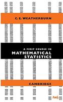 First Course Mathematical Statistics