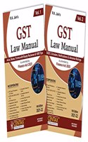 R.K. Jain's GST Law Manual (Set of 2 Vols.) - Acts, Rules, Forms with Ready Reckoner & 1,000 Tips along with SGST, Circulars, Notifications & Advance Rulings | Amended up to 30th June 2021