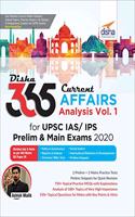 Disha 365 Current Affairs Analysis Vol. 1 for UPSC IAS/ IPS Prelim & Main Exams 2020