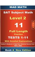 2018 SAT Subject Math Level 2 Book A Tests 1-11