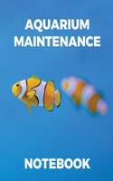 Aquarium Maintenance Notebook