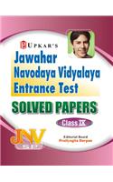 Jawahar Navodaya Vidyalaya Entrance Test Solved Papers (Class IX)