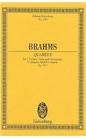 Brahms: Quartet for 2 Violins, Viola and Violoncello, C-Minor/C-Moll/UT Mineur, Op. 51/1