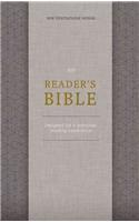 NIV, Reader's Bible, Cloth Over Board, Gold/Gray