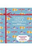 Flowers, Fruit & Vegetables from the Natural History Museum: Wrapping Paper: 12 Sheets