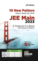 10 New Pattern Mock Tests for Nta Jee Main 20235 Online & 5 in Book (90 Question Pattern) 6th Edition | Physics, Chemistry, Mathematicspcm | Optional Questions | Numeric Value Questions Nvqs | 100% Solutions