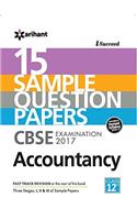 CBSE 15 Sample Question Paper - Accountancy for Class 12