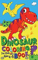 Dinosaur Coloring Book for Kids ages 4-8