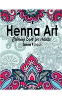 Henna Art Coloring Book For Adults