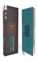 NASB, Thinline Bible, Leathersoft, Teal, Red Letter, 2020 Text, Comfort Print