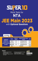 Super 10 Mock Tests for Nta Jee Main 2023 with Optional Questions - Physics, Chemistry, Mathematics ? Pcm | Numeric Value Questions Nvqs | Mock Tests | 100% Solutions | Improve Your Speed, Strike Rate & Score