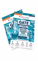 Oswaal GATE 14 Years' Yearwise Solved Papers 2010-2023 (Set of 2 Books) Engineering Maths & General Aptitude (For 2024 Exam)