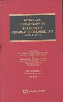 Batuk Lals Commentary On The Code Of Criminal Procedure, 2 Vol Set,1973 (Act No.2 of 1974)