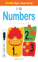 Reusable Wipe And Clean Book 1-10 Numbers : Write And Practice Numbers (1-10)