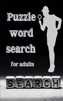 Puzzle word search for adults