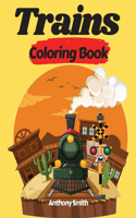 Trains Coloring Book