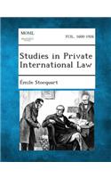 Studies in Private International Law