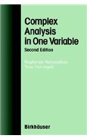 Complex Analysis in One Variable