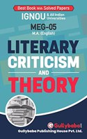 IGNOU MA English (Latest Edition 2019) Meg-5 Literary Criticism & Theory In English Medium, Ignou Help Books with Solved Previous Years' Question Papers and Important Exam Notes