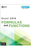 Microsoft Excel 2016 Formulas and Functions