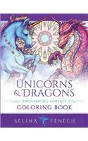 Unicorns and Dragons - Enchanting Fantasy Coloring Book
