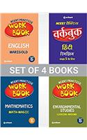 NCERT Practice Workbook English, Mathematics, Environmental Studies, Rimjhim Class 5th