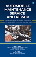 Automobile Maintenance Service and Repair