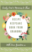 Recipe Keepsake Journal From Grandma