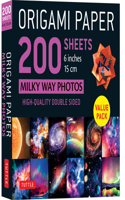 Origami Paper 200 Sheets Milky Way Photos 6 (15 CM)