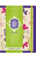 Niv, Holy Bible for Girls, Journal Edition, Hardcover, Purple, Elastic Closure