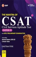 GKP UPSC Preliminary 2024 : The Mantra of CSAT Paper II 2ed by Gautam Puri