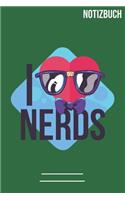 Notizbuch Gepunktet I Love Nerds