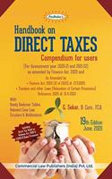 Handbook on Direct Taxes Compendium for users assessment year 2020-21 and 2021-22 - 19/e