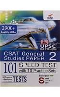 CSAT IAS Prelims 101 Speed Tests Practice Workbook with 10 Practice Sets - Paper 2