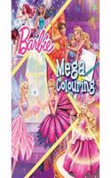 BARBIE MEGA COLOURING