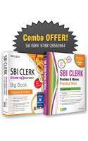 Combo Set: SBI Clerk Big Book (Prelims & Mains) &  SBI Clerk (Prelims & Mains) Practice Test