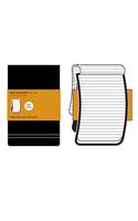 Moleskine Soft Cover Pocket Ruled Reporter Notebook: Black