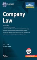 Taxmann's Company Law (Paper 2 | Company Law) â€“ Most updated & amended study material in simple/concise language covering subject matter in tabular format | CS Executive | June/Dec. 2023 Exams