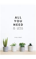 All You Need is Less