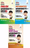 Perfect Genius NCERT English, Mathematics, Science & Social Science Worksheets for Class 3 (Based on Bloom's Taxonomy)