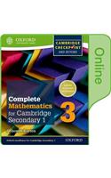 Complete Mathematics for Cambridge Lower Secondary Book 3