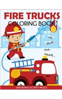 Fire Trucks Coloring Book