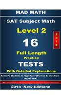 2018 SAT Math Level II 16 Tests