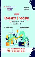 Vinesh Economy & Society (English Medium) (B.A. III Year HPU) (Core Course : SOCL - A 308) (Generic Elective - 2)