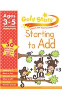 Gold Stars Starting to Add Preschool Workbook