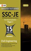 Booster Test Series - SSC JE Paper I - Civil Engineering - 15 Mock Tests (Questions, Answers and Explanations)